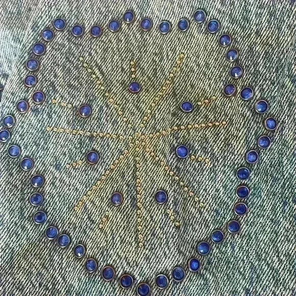 KUT from the Kloth Dolly Rhinestone Crop Denim Jacket in Fanciful Sz Medium NWT - Picture 11 of 11